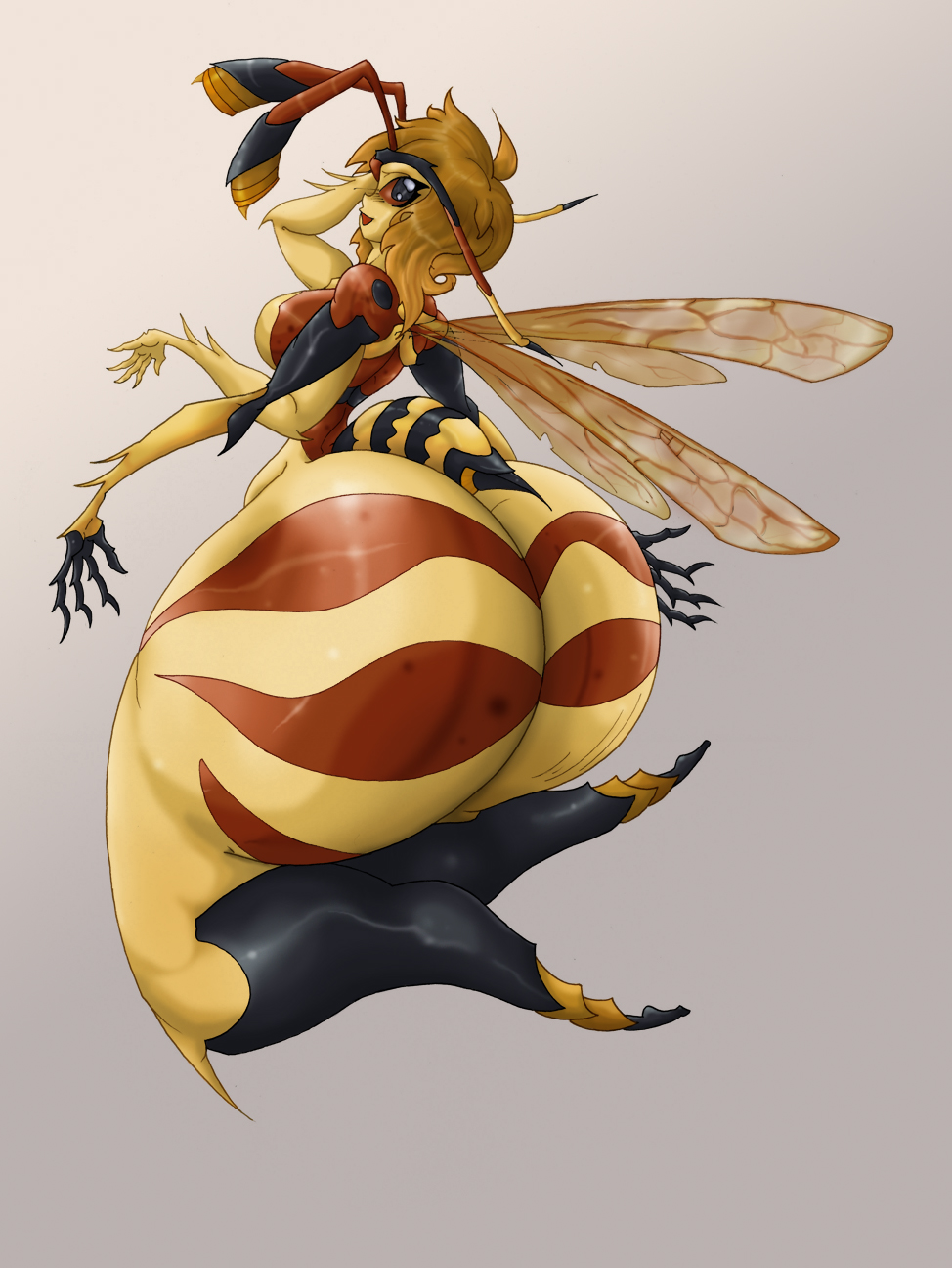 Леди пчела с большими сиськами